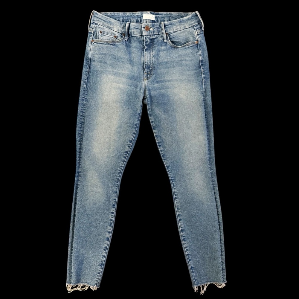 Mother skinny jeans The looker Ankle Fray size 30 light wash